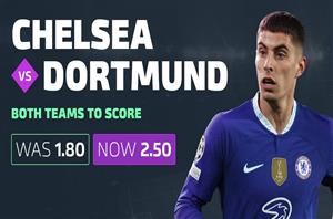 Chelsea vs Borussia Dortmund: Get 2.50 on both teams to score